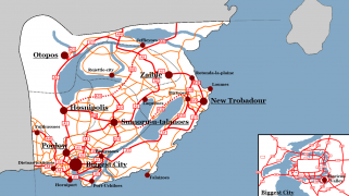 Carte du réseau routier de l'Ivanoa