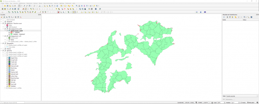 Résultat pour une petite portion de territoire