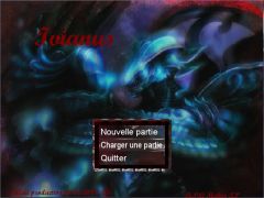 Ecran d'accueil d'"Ivianus", tentative avorté de MMORPG