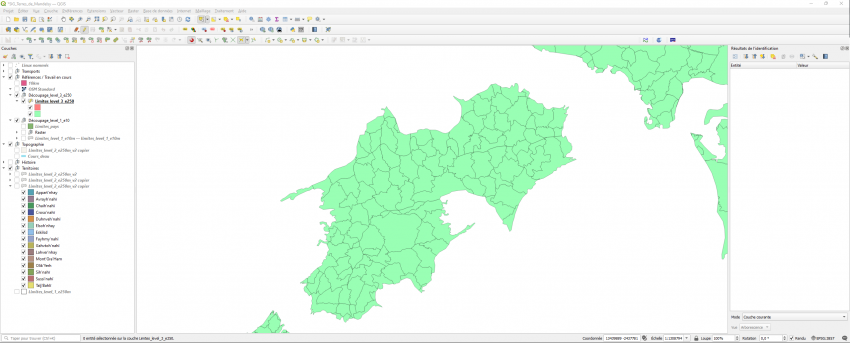 Résultat pour une petite portion de territoire