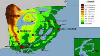 Carte du relief de l'Ivanoa